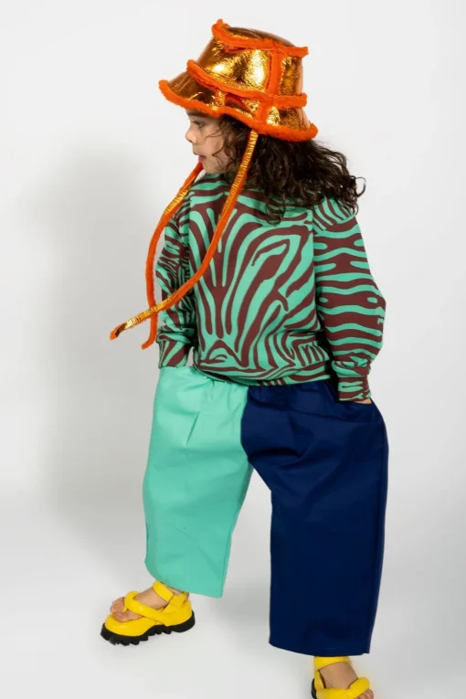 ORANGE SHINY LEATHER BUCKET HAT