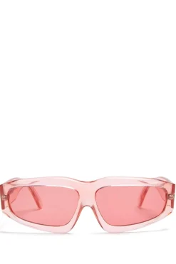PINK ANGULAR FRAME SUNGLASSES