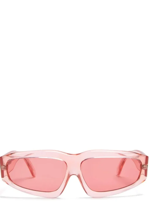 PINK ANGULAR FRAME SUNGLASSES