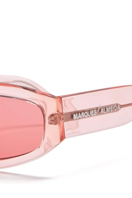 PINK ANGULAR FRAME SUNGLASSES
