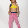 PINK BAGGY TROUSERS