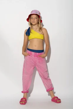 PINK BAGGY TROUSERS