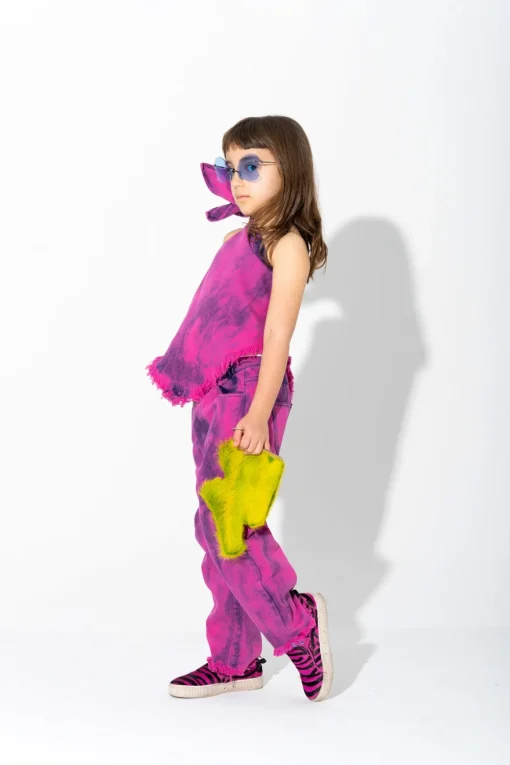 PINK BAGGY TROUSERS