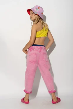 PINK BAGGY TROUSERS