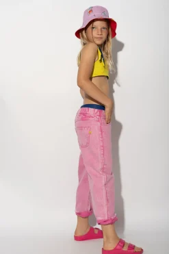 PINK BAGGY TROUSERS