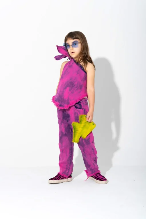 PINK BAGGY TROUSERS