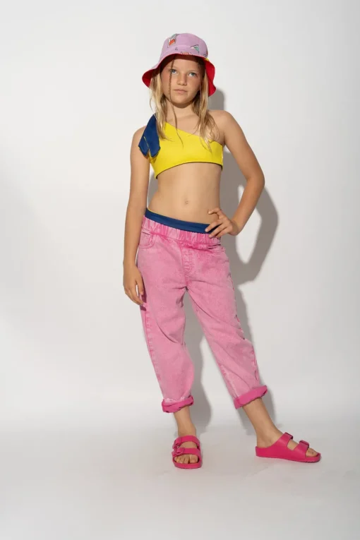PINK BAGGY TROUSERS
