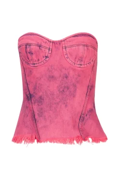 PINK BRA CUP CORSET