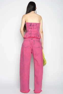 PINK BRA CUP CORSET