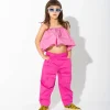 PINK CARGO TROUSERS