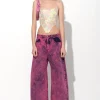 PINK DENIM BOYFRIEND TROUSERS