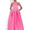PINK DRESS WITH TANK TOP SCOOPED