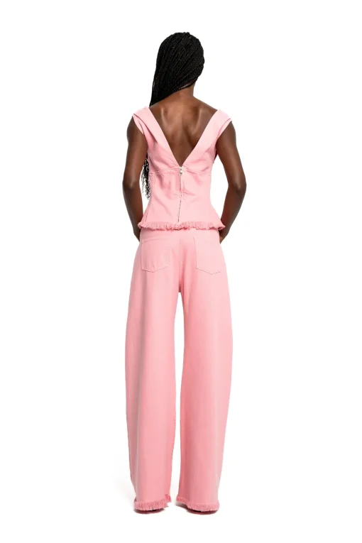 PINK DRILL BOYFRIEND TROUSERS