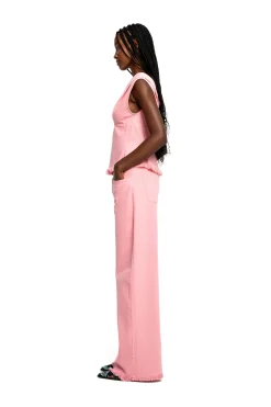 PINK DRILL BOYFRIEND TROUSERS