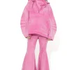 PINK EXTREME FLARES TROUSERS