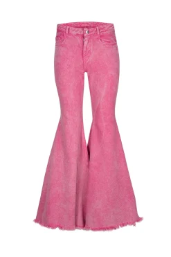 PINK EXTREME FLARES TROUSERS