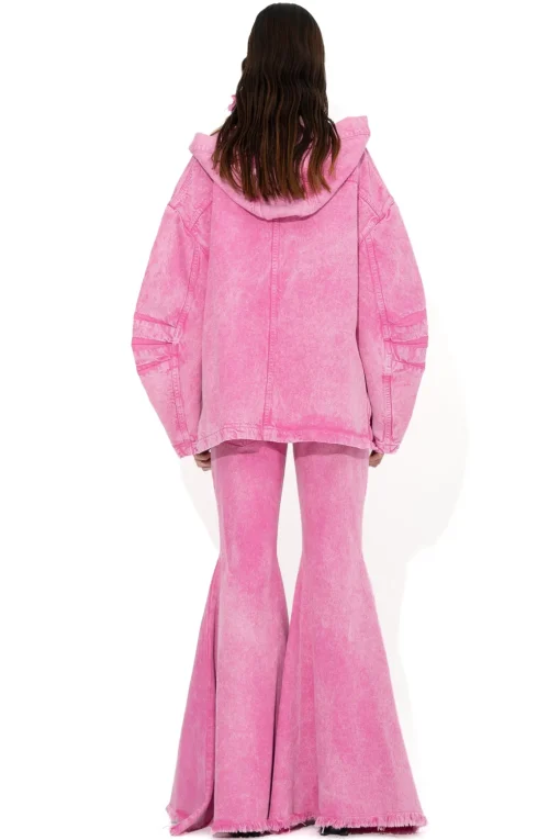 PINK EXTREME FLARES TROUSERS