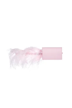 PINK FEATHER BELT BAG