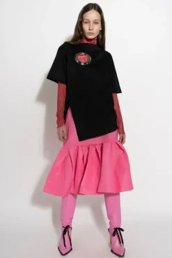 PINK FITTED SKIRT