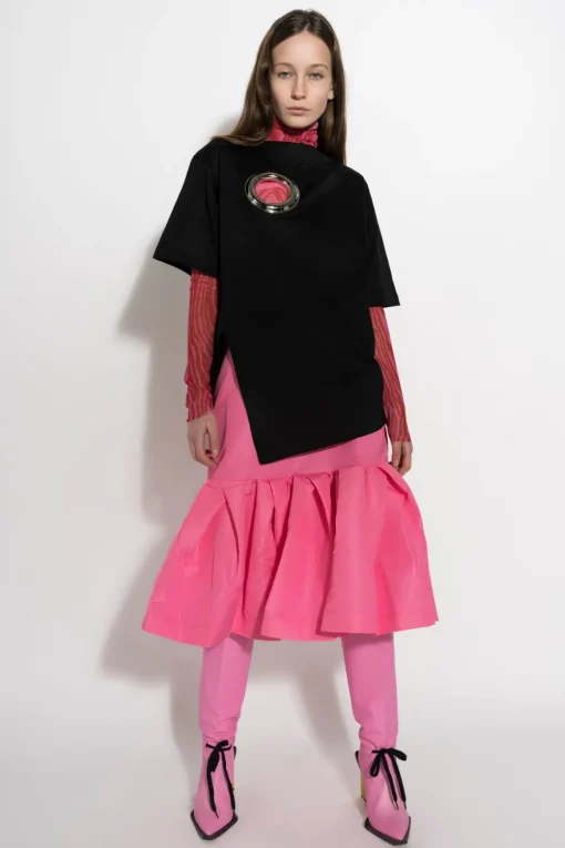PINK FITTED SKIRT