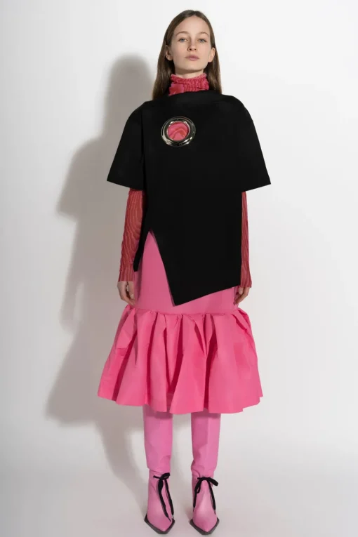 PINK FITTED SKIRT