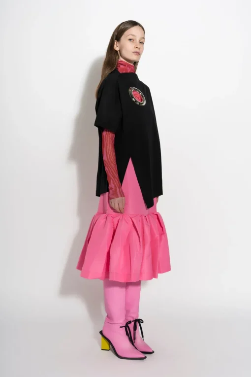 PINK FITTED SKIRT