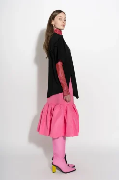 PINK FITTED SKIRT