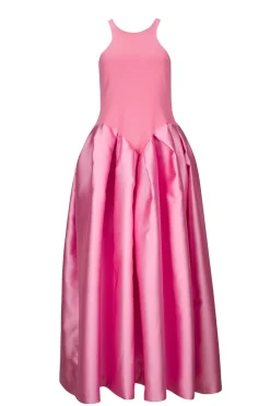 PINK FULL SKIRT TANK TOP DRESS