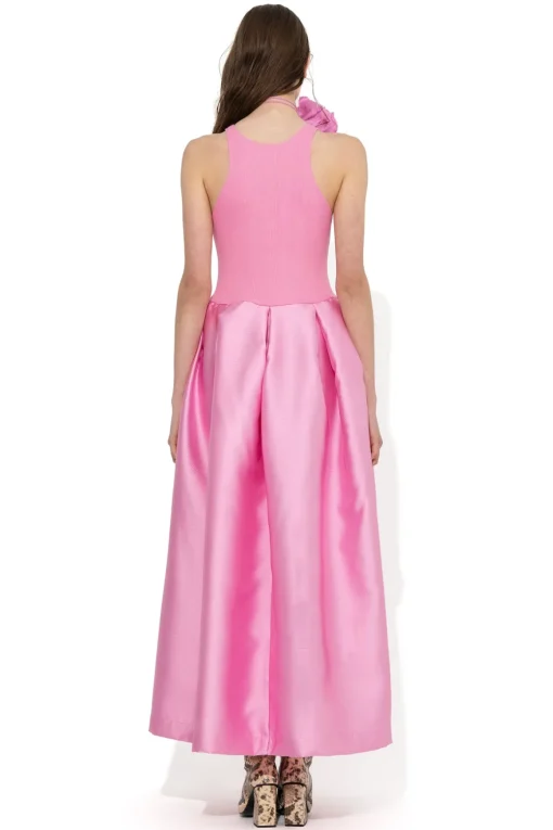 PINK FULL SKIRT TANK TOP DRESS