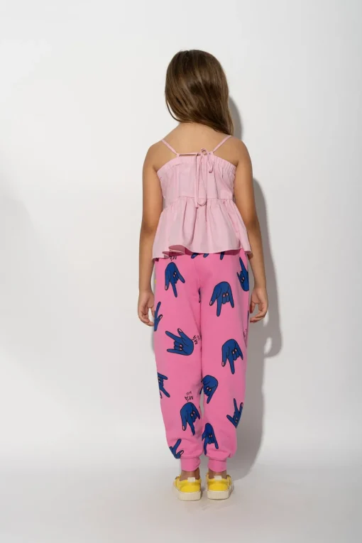 PINK HANDS PRINT SWEATPANTS