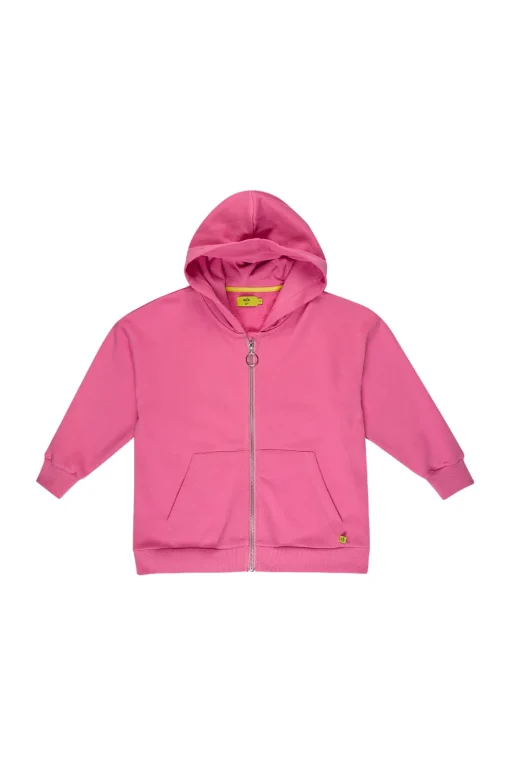 PINK JACKET WITH EMBROIDERED LOGO