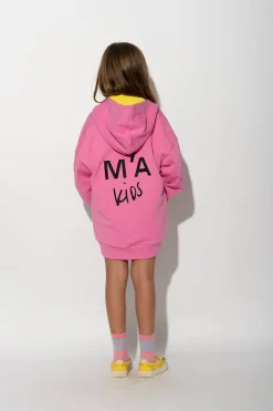 PINK JACKET WITH EMBROIDERED LOGO
