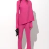 PINK MERINO DRAPED JUMPER