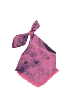 PINK ONE SHOULDER KNOT TOP