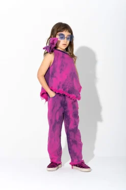 PINK ONE SHOULDER KNOT TOP