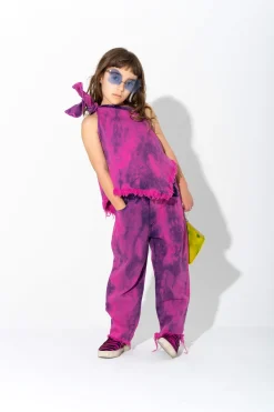 PINK ONE SHOULDER KNOT TOP