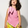 PINK ONE SHOULDER TOP