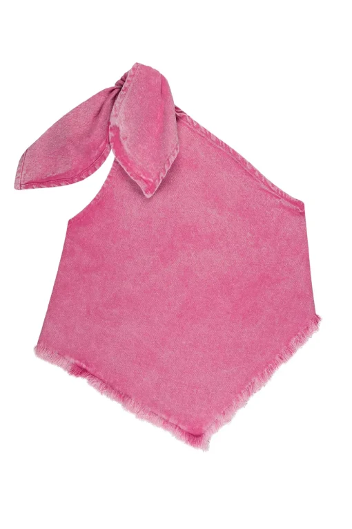 PINK ONE SHOULDER TOP