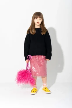 PINK SEQUIN SKIRT
