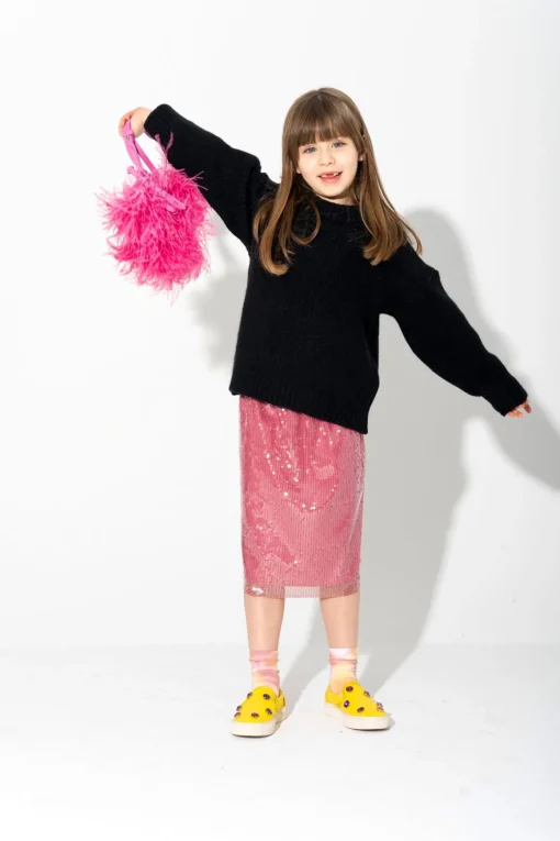 PINK SEQUIN SKIRT