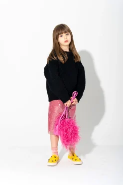 PINK SEQUIN SKIRT