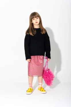 PINK SEQUIN SKIRT
