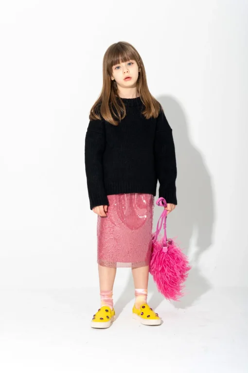 PINK SEQUIN SKIRT