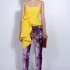 PINK SEQUINS BOOTCUT TROUSERS