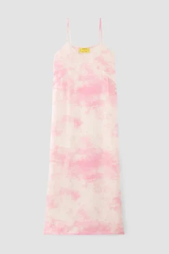 PINK TIE DYE SLIP DRESS
