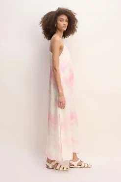 PINK TIE DYE SLIP DRESS