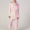 PINK TIE-DYE CUFFED TROUSERS