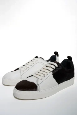 PRE-OWNED / CLASSIC SNEAKER IN HAIR LEATHER