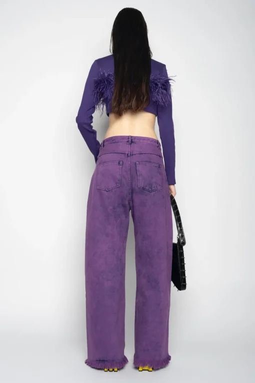PURPLE BOYFRIEND TROUSERS