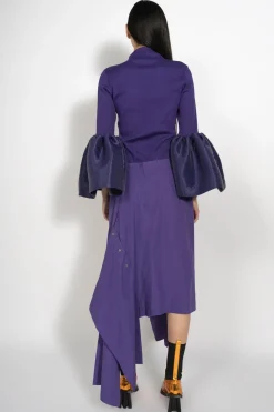 PURPLE DECONSTRUCTED SKIRT